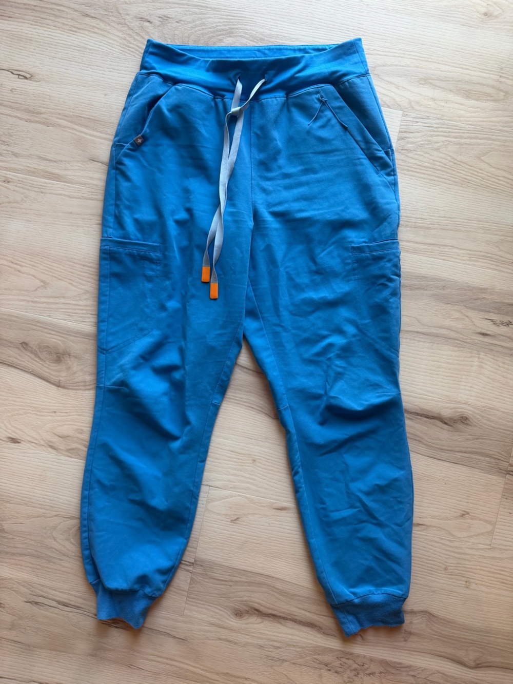 Figs Women's Bright Blue Jogger Pants with Light Drawcord
